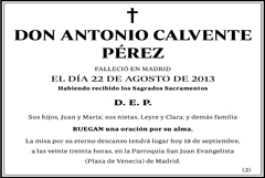 Antonio Calvente Pérez